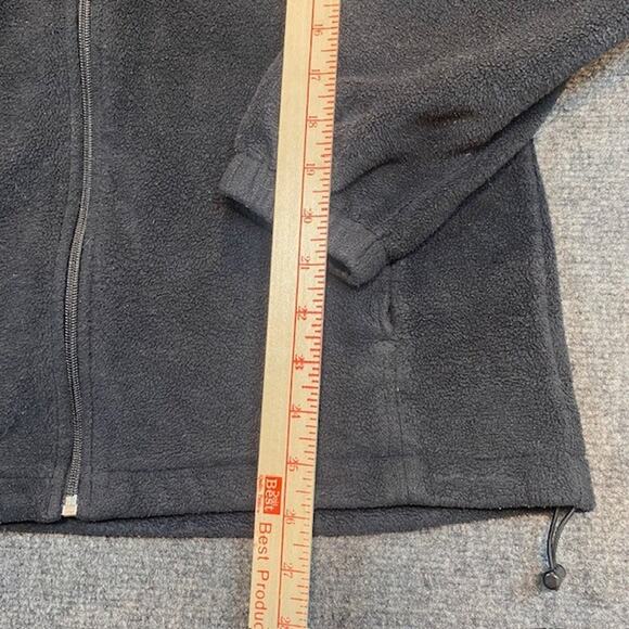 Columbia Black Zip Up Jacket Mens Medium Fleece Sportswear - Picture 8 of 10